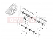 APRILIA RS 125 4T ABS Replica (APAC) Gear box - Gear assembly