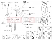 APRILIA RS 125 4T ABS Replica (APAC) Rear electrical system