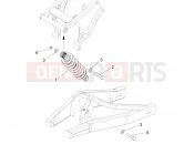 APRILIA RS 125 4T ABS Replica (APAC) Shock absorber