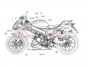 APRILIA RSV4 1100 Factory ABS Decal