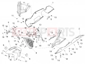 APRILIA RSV4 1100 Factory ABS Front mudguard-Pillar