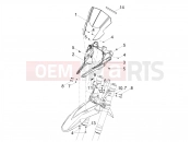 APRILIA SX 50 Factory Windshield