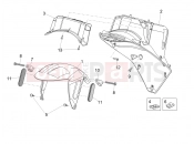 APRILIA SR 50 R Replica Front mudguard-Pillar