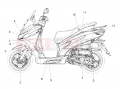 APRILIA SXR 160 BSVI ABS (LATAM) Decal