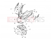 APRILIA SXR 160 BSVI ABS (LATAM) Front body