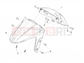 APRILIA SXR 160 BSVI ABS (LATAM) Front mudguard-Pillar