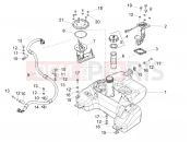 APRILIA SXR 160 BSVI ABS (LATAM) Fuel tank