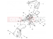 APRILIA SXR 160 BSVI ABS (LATAM) Rear mudguard