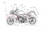 APRILIA Tuono V4 Factory 1100 Superpole (APAC) Plate set and decal