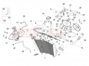 APRILIA Tuono V4 Factory 1100 Superpole (USA) Cooling system