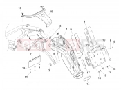 PIAGGIO Beverly 350 IE ABS Rear cover - Splash guard