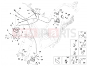 PIAGGIO BV 350 IE ABS (USA / CA) Brakes pipes - Calipers (ABS)