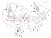 PIAGGIO Medley 150 ie ABS (E4) (RP8MB0200) Brakes pipes - Calipers (ABS)