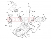 PIAGGIO Medley 150 ie ABS (E4) (RP8MB0200) Fuel tank