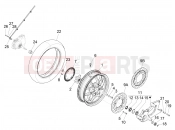 PIAGGIO Medley 150 ie ABS (E4) (RP8MB0200) Rear wheel