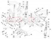 PIAGGIO MP3 500 Sport Advanced Fork/steering tube - Steering bearing unit