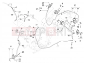 PIAGGIO Mymoover 125 (Poste Italiane) Brakes pipes - Calipers