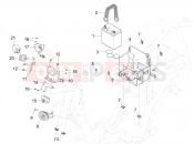 PIAGGIO Mymoover 125 (Poste Italiane) Remote control switches - Battery - Horn