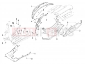 PIAGGIO Mymoover 125 (Poste Italiane) Side cover - Spoiler
