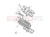 YAMAHA FZR 600 Genesis FZR600 GENESIS (3HHH) 1997 CYLINDER HEAD