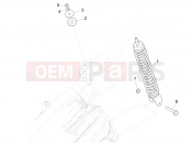 PIAGGIO Zip 50 4T Rear suspension - Shock absorber/s