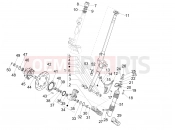 vespa 946 150 4Str / RED Fork/steering tube - Steering bearing unit