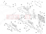 vespa 946 150 4Str / RED Rear cover - Splash guard