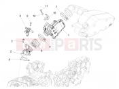 vespa 946 150 4Str / RED Throttle body - Injector - Induction joint