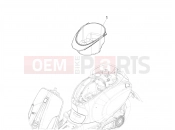 vespa Elettrica 45 Km/h Helmet huosing - Undersaddle
