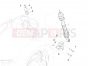 vespa Elettrica 45 Km/h Rear suspension - Shock absorber/s