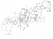 vespa Elettrica 70 Km/h Front glove-box - Knee-guard panel