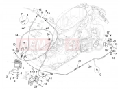 vespa GTS 300 Super Sport (CA, USA) Brakes pipes - Calipers (ABS)