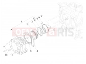 vespa GTS 300 Super Sport (CA, USA) Cylinder-piston-wrist pin unit