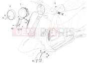 vespa GTS 300 Super Sport (USA) Front headlamps - Turn signal lamps
