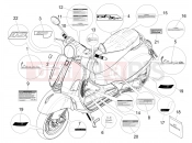 vespa GTS 300 Super Sport (USA) Plates - Emblems