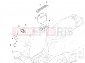 vespa GTS 300 Super Sport (USA) Remote control switches - Battery - Horn