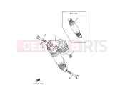 YAMAHA Jog Z YG 50 YG50Z JOG Z (3YK9) 1997 Rear suspension