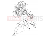 YAMAHA Jog Z YG 50 YG50Z JOG Z (3YK9) 1997 Rear wheel