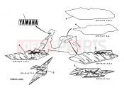 YAMAHA Jog Z YG 50 YG50Z JOG Z (3YK9) 1997 Graffiti. Emblem (3YK6)