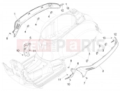 vespa GTV 300 HPE SEI GIORNI ie ABS (APAC) Side cover - Spoiler