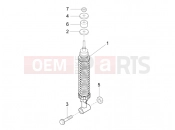 vespa SXL 150 4T 3V (APAC) Rear suspension - Shock absorber/s