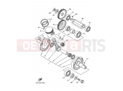 YAMAHA DT 230 DT230 LANZA (4TP1) 1997 Crankshiyaft. Piston