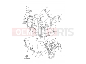 YAMAHA DT 230 DT230 LANZA (4TP1) 1997 Radiator. Hose