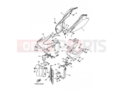 YAMAHA DT 230 DT230 LANZA (4TP1) 1997 Side cover
