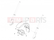 MOTOGUZZI Audace 1400 Carbon ABS (USA) Front mudguard-Pillar