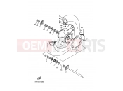 YAMAHA DT 230 DT230 LANZA (4TP1) 1997 Rear wheel