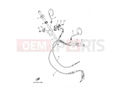 YAMAHA DT 230 DT230 LANZA (4TP1) 1997 Steering handle. Cable