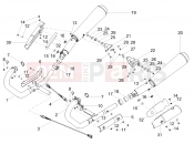 MOTOGUZZI V7 III Rough 750 Exhaust pipe