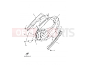 YAMAHA Jog 50 CY CY50H JOGPOCHE (3KJC) 1996 Side cover