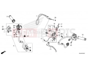 HONDA CB1000RAM CB1000R 2021 F-4 HANDLE LEVER & SWITCH & CABLE